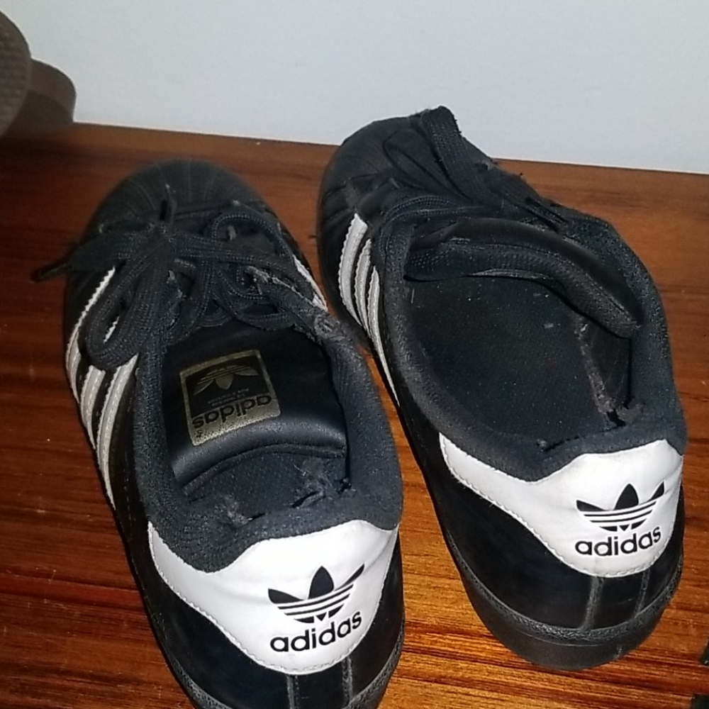Worn sneakers